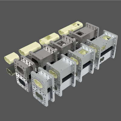 ผนังกระบอกทนทานการสวมแบบยอดเยี่ยมสําหรับชิ้นส่วน extruder สองสกรู