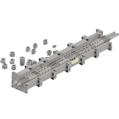 สกรูบาร์เรลและไลเนอร์สําหรับพลาสติก Extruder ของ Masterbatch แบตเตอรี่ diaphragm