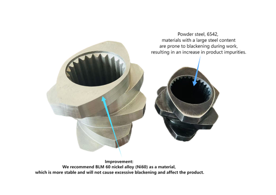 อุปกรณ์สกรู Extruder ทนทานการสวมใส่สําหรับอุตสาหกรรม Masterbatch