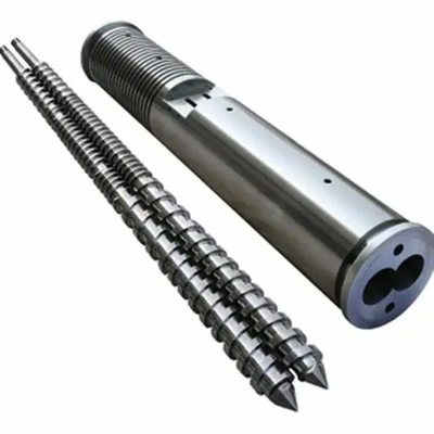 สกรูสองโลหะไนทริดโคนิค Twin Screws สําหรับ WPC PVC PE อุตสาหกรรม / สกรู extruder และถัง