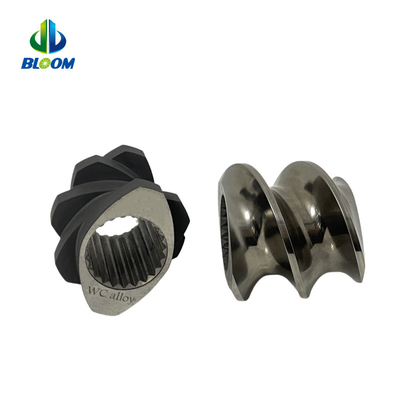 อุปกรณ์สกรูคู่ที่กําหนดเองสําหรับอะไหล่สํารอง extruder ด้วยการออกแบบมืออาชีพ บริการ OEM
