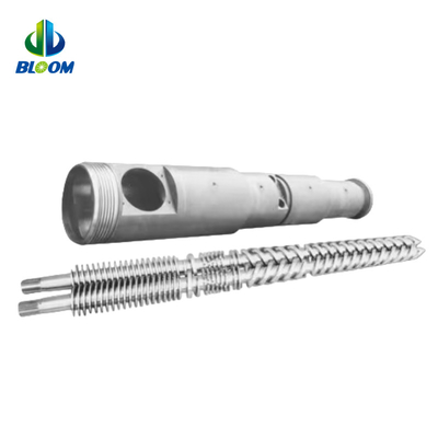 OEM ประสิทธิภาพสูง โคนิค Twin Screw และท่อสําหรับ WPC TPE / TPU การผลิต