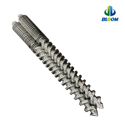 OEM ประสิทธิภาพสูง โคนิค Twin Screw และท่อสําหรับ WPC TPE / TPU การผลิต