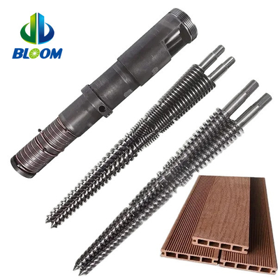 ทนทานการสวม โคนิก Twin Screw และท่อสําหรับ PVC WPC TPE / TPU