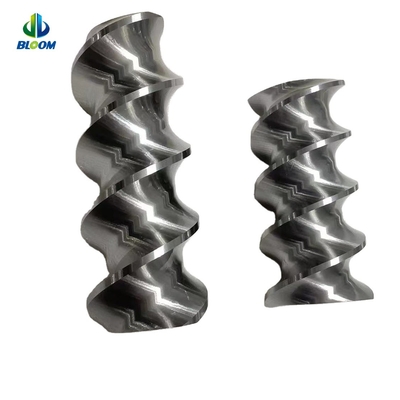 อะไหล่การซ่อมแซม extruder ส่วนสกรูสําหรับการผลิต Fluoroplastic Fluorrubber