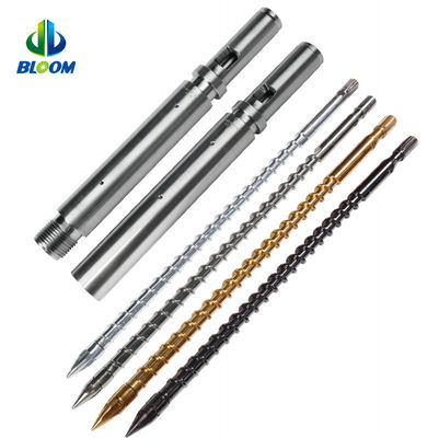โลหะ single screw และถังความต้านทานต่อการกัดกร่อนสําหรับเครื่องปั่นฉีด