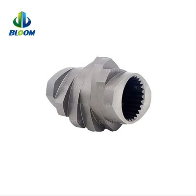 สกรูและกระบอกสกรูส่วนประกอบที่กําหนดเองสําหรับเครื่อง Extruder Twin Screw