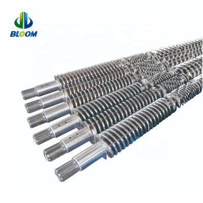 กระบอกสกรู / กระบอกสกรูคู่ทรงโคลน / กระบอกสกรู extruder สําหรับ extrusion ท่อ