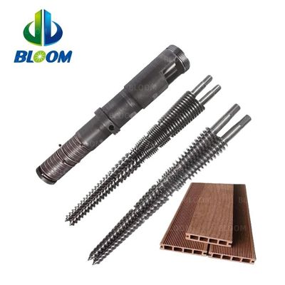 กระบอกสกรู / กระบอกสกรูคู่ทรงโคลน / กระบอกสกรู extruder สําหรับ extrusion ท่อ
