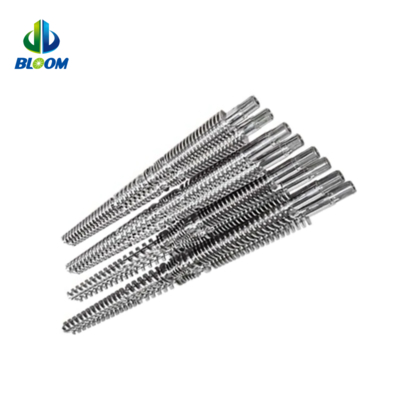 Bimetallic conical Twin Screw และท่อสําหรับ PVC WPC ผนังท่อ