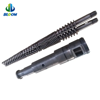 Bimetallic conical Twin Screw และท่อสําหรับ PVC WPC ผนังท่อ