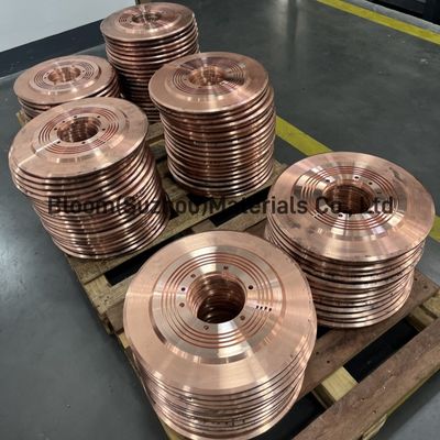 ล้อเชื่อมตะเข็บโลหะผสม CuCrZr สำหรับการเชื่อมความต้านทาน