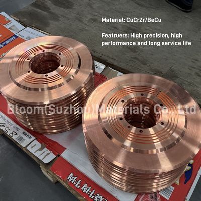 ล้อเชื่อมตะเข็บโลหะผสม CuCrZr สำหรับการเชื่อมความต้านทาน