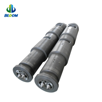 กระบอกสกรูคู่แบบกรวยสองโลหะผสมความแม่นยำสูงสำหรับการอัดขึ้นรูปพลาสติกและยาง