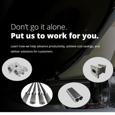 (PTR) ชิ้นส่วนเครื่องอัดรีดเหล็กทนสึกชนิดละเอียดพิเศษ W6, ชุดเกลียวเครื่องอัดรีดแบบสกรูคู่, กระบอกสูบและเพลา