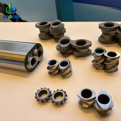 ชิ้นส่วนเครื่องอัดรีด สกรู ส่วนของกระบอกและปลอกสำหรับผสมสารเรซินพลาสติก, การผสมสารและการทำเป็นเม็ดด้วยสารหน่วงไฟปราศจากฮาโลเจน