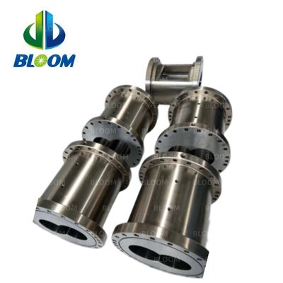 HIP Bimetallic Twin Screw Extruder Barrel ด้วยความแข็ง 58-62HRC และวัสดุ PM-HIP WR14 ได้รับการรับรอง ISO9001