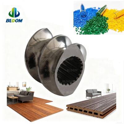 เพลาสกรูคู่และองค์ประกอบสกรูสำหรับเครื่องอัดรีดถุงพลาสติก