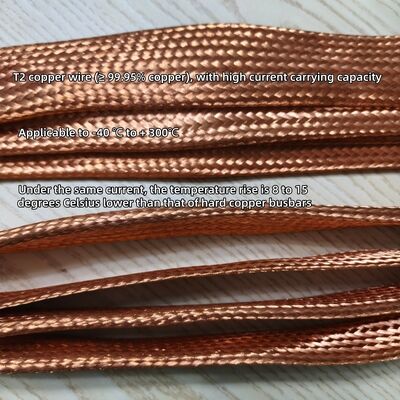 ขนาดที่สามารถปรับแต่งได้ สายบัสบาร์ที่ผสมทองแดงที่มีประสิทธิภาพในการนําไฟฟ้าสูงและการดูดซึมการสั่นสะเทือนสําหรับระบบไฟฟ้า