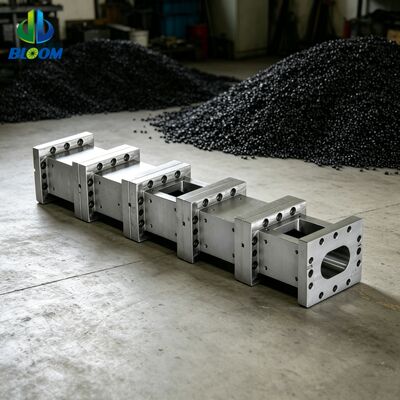 นิเคิลลอย บาร์เรลสกรูคู่ที่มีความทนทานต่อการสวมใส่และอะไหล่ extruder ที่สามารถปรับแต่งได้สําหรับการประมวลผลพลาสติก