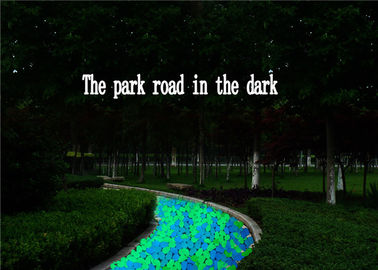 หินเม็ดสีเรืองแสงวัสดุก้อนกรวด Photoluminescent