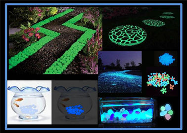 หินเม็ดสีเรืองแสงวัสดุก้อนกรวด Photoluminescent