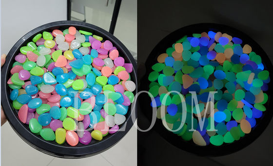 2mm 3mm เรืองแสงใน Dark Stone สวน ตกแต่งถังปลา