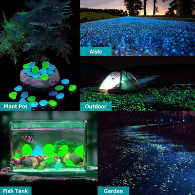 100PCS DIY Luminous Garden Stones สำหรับสนามหญ้าสนามหญ้า Walkways