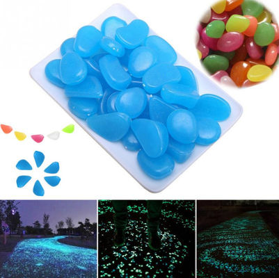100PCS DIY Luminous Garden Stones สำหรับสนามหญ้าสนามหญ้า Walkways