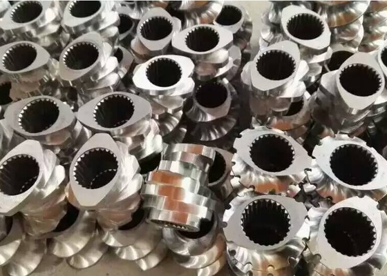 ชิ้นส่วนเครื่องอัดรีดสกรูคู่ Barrel W6Mo5Cr4V2 โลหะผสมนิกเกิลฐาน