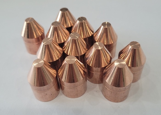 หัวเชื่อมอิเล็กโทรด Cap Tip Copper Alloy Flange Type