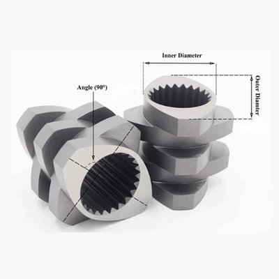 ผู้จัดจำหน่ายของจีน Coperion Zsk Twin Screw Extruder Screw Element และ Screw Barrel