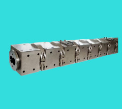 Berstoff Parallel Twin Screw Barrel Elements เครื่องอัดรีดแผ่น Bimetallic Pip
