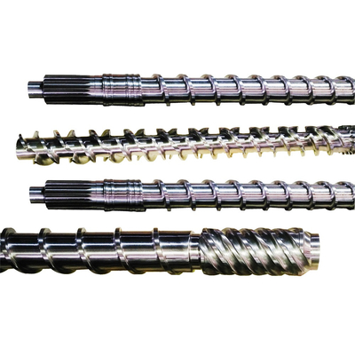 Bimetallic Screw Barrel สำหรับเครื่องเป่าขวดพลาสติก LDPE / HDPE / PP / PE / PVC