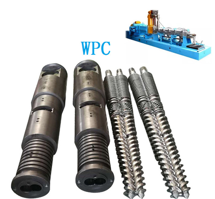 38CrMoALA Nitriding Conical Twin Double Screw and Barrel For PP