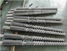 38CrMoALA Nitriding Conical Twin Double Screw and Barrel For PP